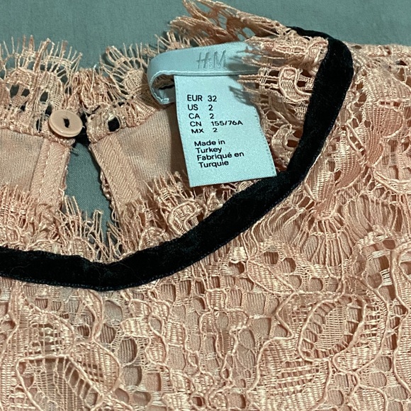 H&M Lacy Sleeveless Top, Rose Pink, Size 2 - Picture 5 of 5